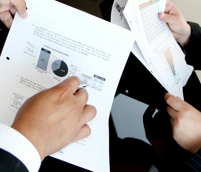 Professional business analytics dashboard displaying financial metrics